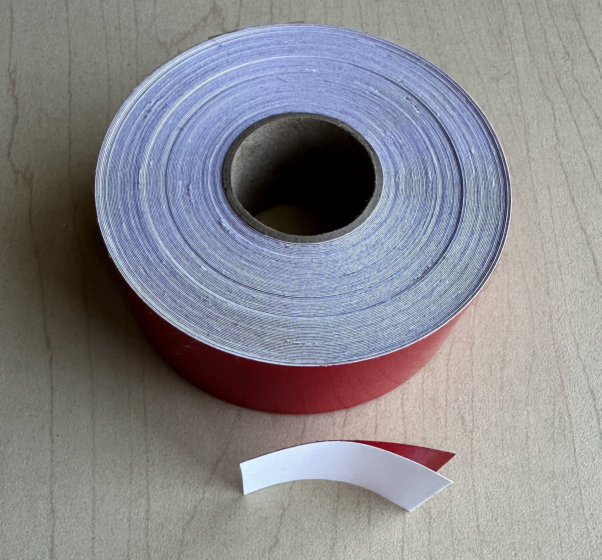 Self-Adhesive Transparent Vinyl Tape RED