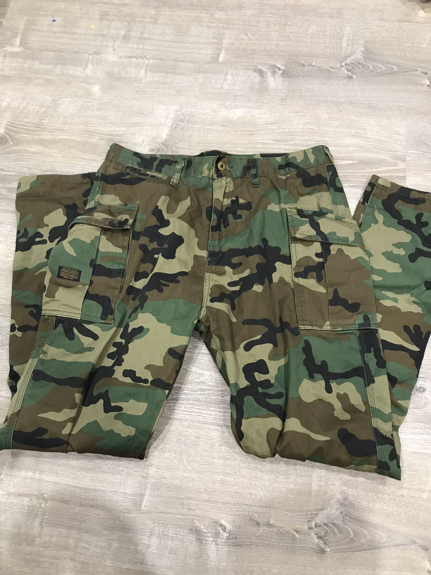 10 deep brand Military camo chino khaki pants size 36