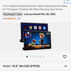 2 15.6  Android TV Tablets For Headrest Touch Screen 