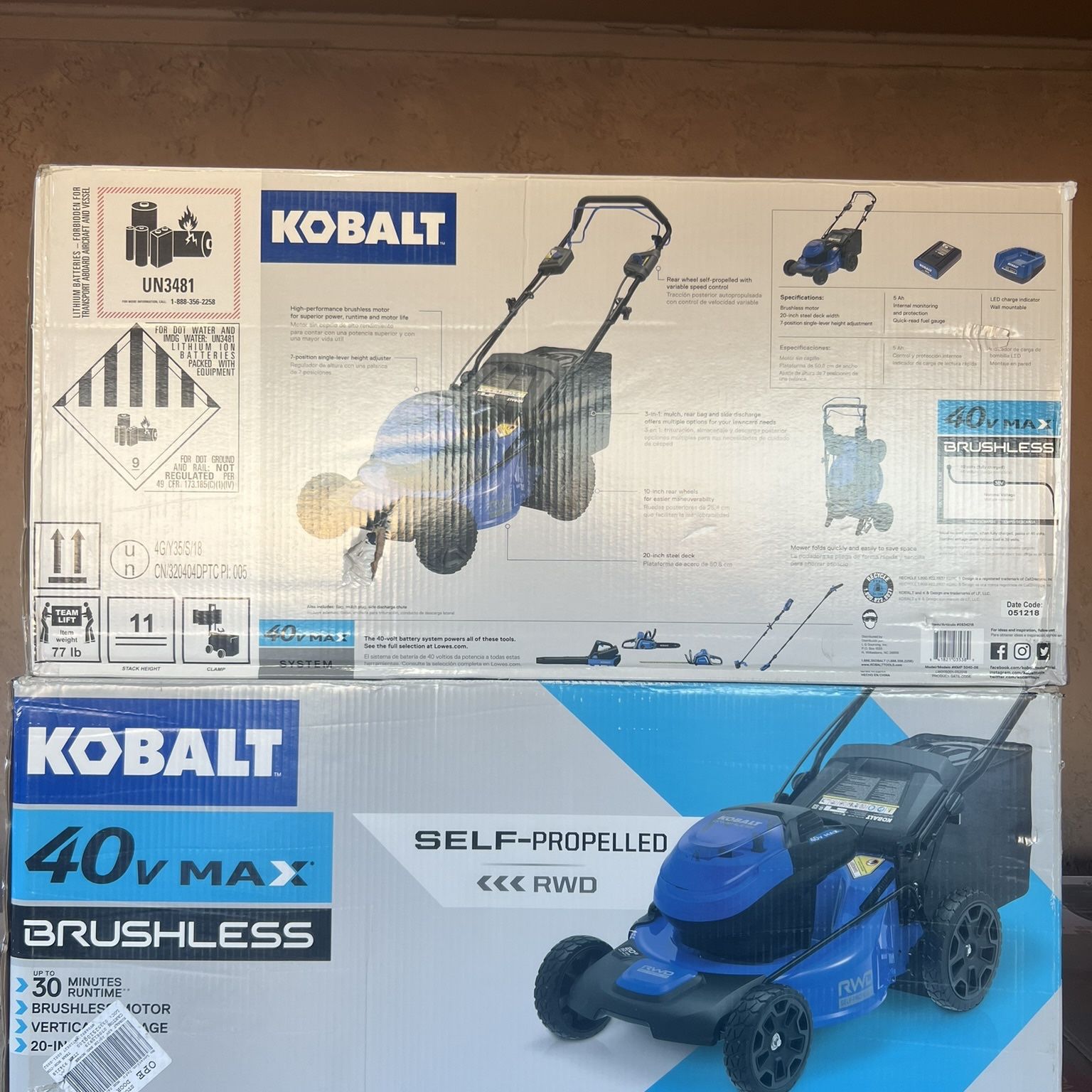 Kobalt 40v Lawn Mower