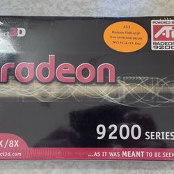 ATI Radeon 9200 DVI/VGA /TV  APG 64MB Connect 3D Graphics Accelerator NEW!