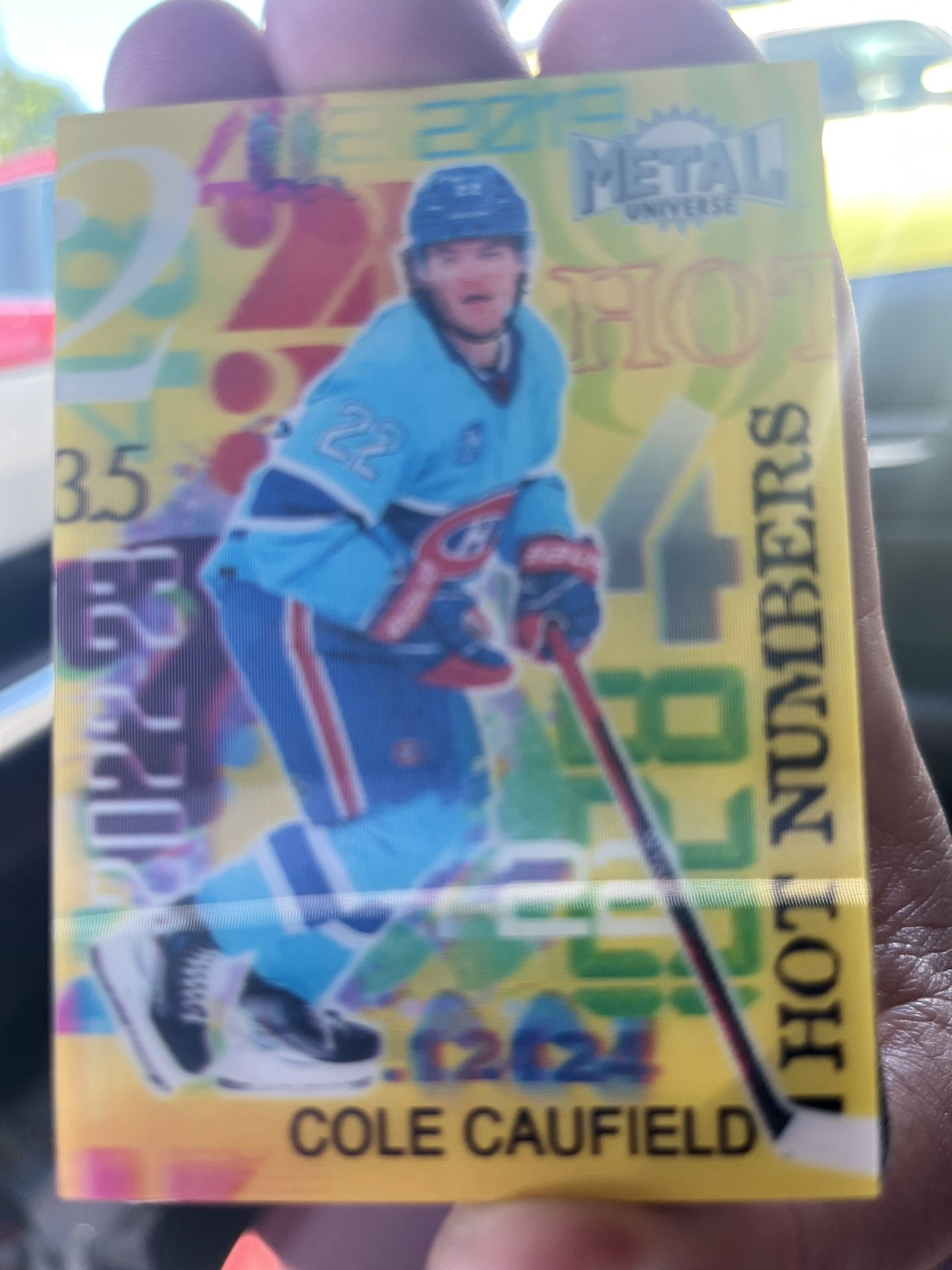 Cole Caufield Hot Numbers Card