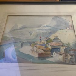 Vintage Robert Hale Painting In Frame 23x20