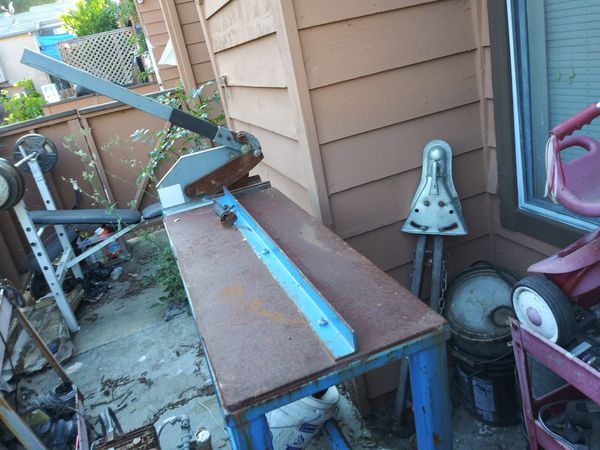 Dayton sheet metal cutting tool and heave work bench all 