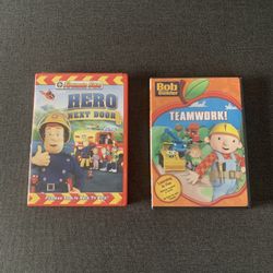 DVD’s Children Movies For Your Kids To Watch & Enjoy  Fireman Sam Hero Next Door  Bob the Builder Teamwork