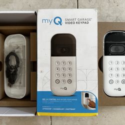 Chamberlain myQ Smart Wireless Garage Door Video Keypad New, Never Been Installed Retail: $99+Tax!!! Built-in camera with 1080p HD video and 160⁰ wide