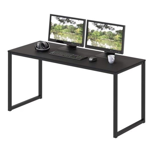 Computer Desk and Dual Monitor Stand