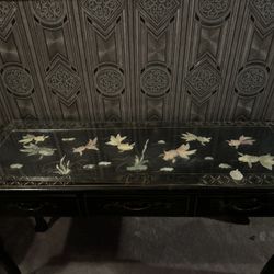 Asian Black Sofa Table