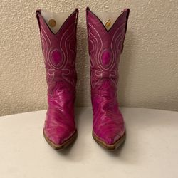Los Altos hot pink violet cowboy boots ladies size 7