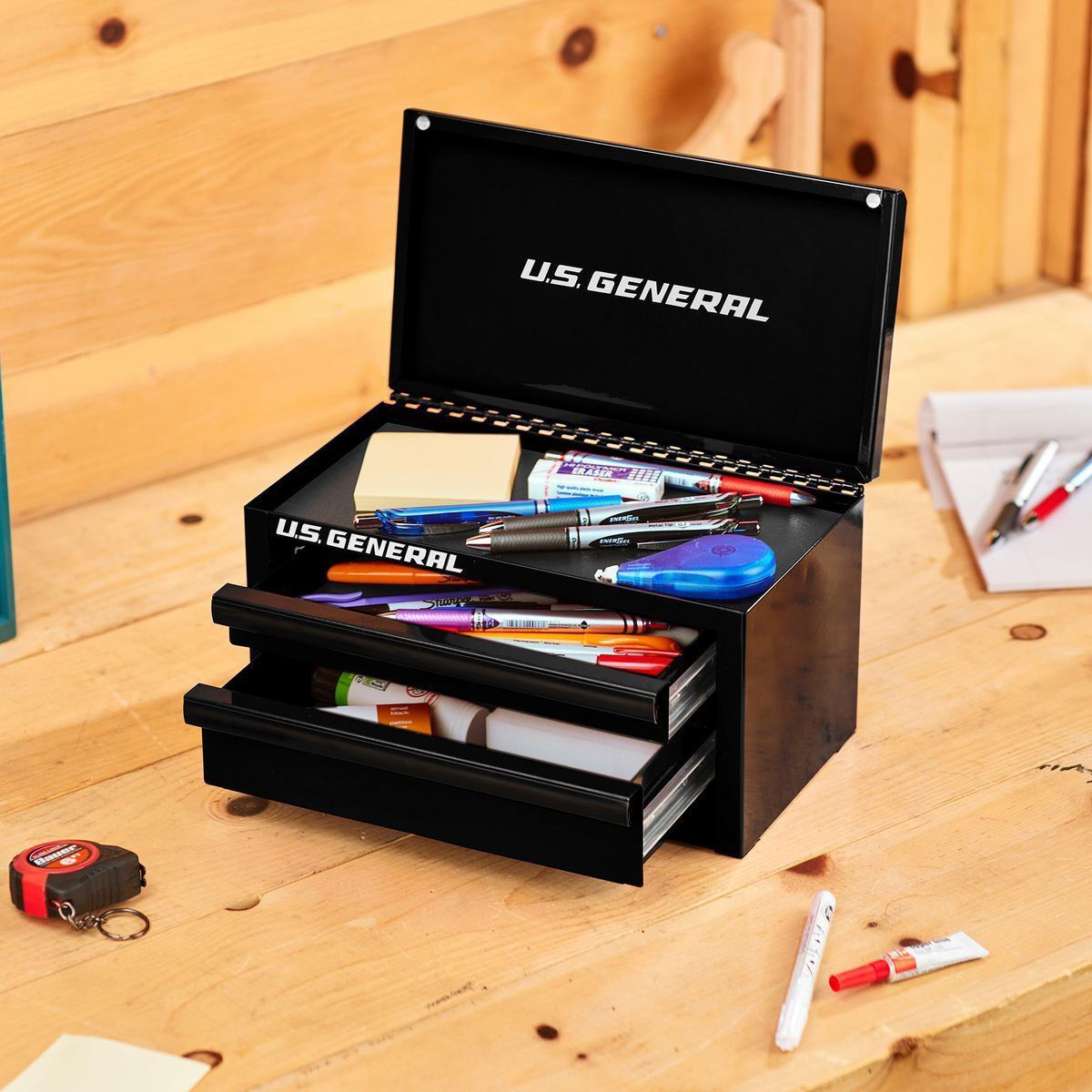 THE VIRAL HARBOR FREIGHT U.S. GENERAL Mini Steel Toolbox Black