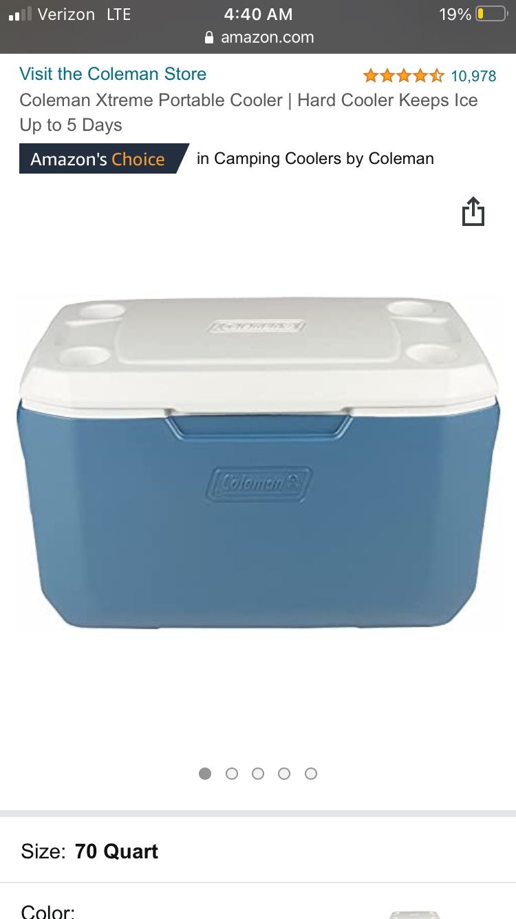 Coleman Cooler