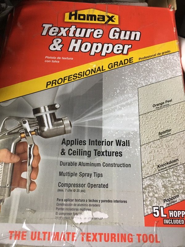 Hopper Texture Gun For Ceiling And Wall Textures Orange Peel Knockdown Popcorn Ceiling Spray Tool New Condition For Sale In Glendale Ca Offerup