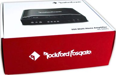 Rockford Fosgate R2-500X1 Prime Series mono subwoofer amplifier — 500 watts RMS x 1 at 2 ohms
