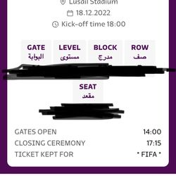2 world cup final tickets