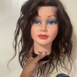 Hair art doll head