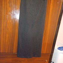 Women Slit Knit Stretchy Striped Maxi Skirts Slim Pencil High Waisted Casual Work Office Long Skirts