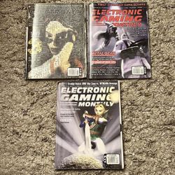 Lot Of 3 Vintage 1998 Electronic Gaming Monthly Magazines (#109, 110, 113)