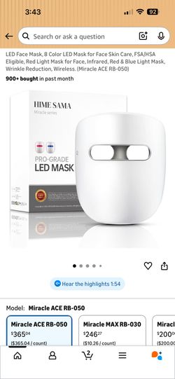 Miracle Series Led Face Mask