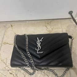 Ysl Saint Laurent Silver Chain Serial Code Included 