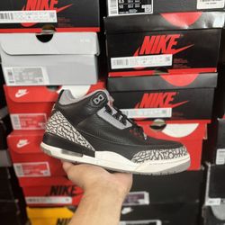2018 Jordan Black Cement 3s size 8.5 USED But Clean