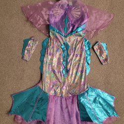 TEETOT & CO Sparkly Mermaid Costume 7-8