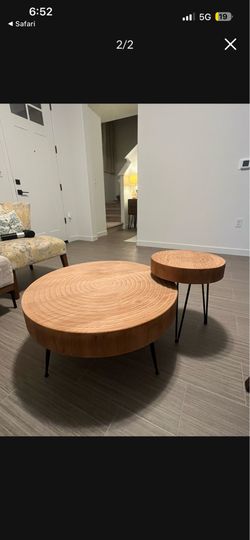 2 piece coffee table