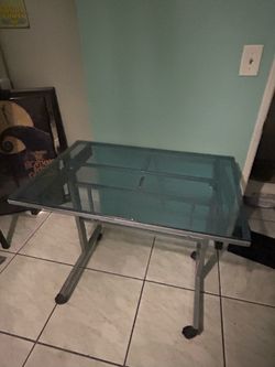 Artist Glass Desk