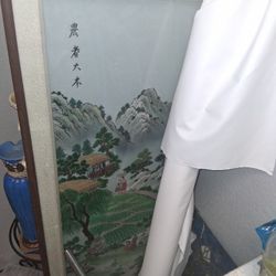 Vintage Chinese Hand Sown Wall Art 