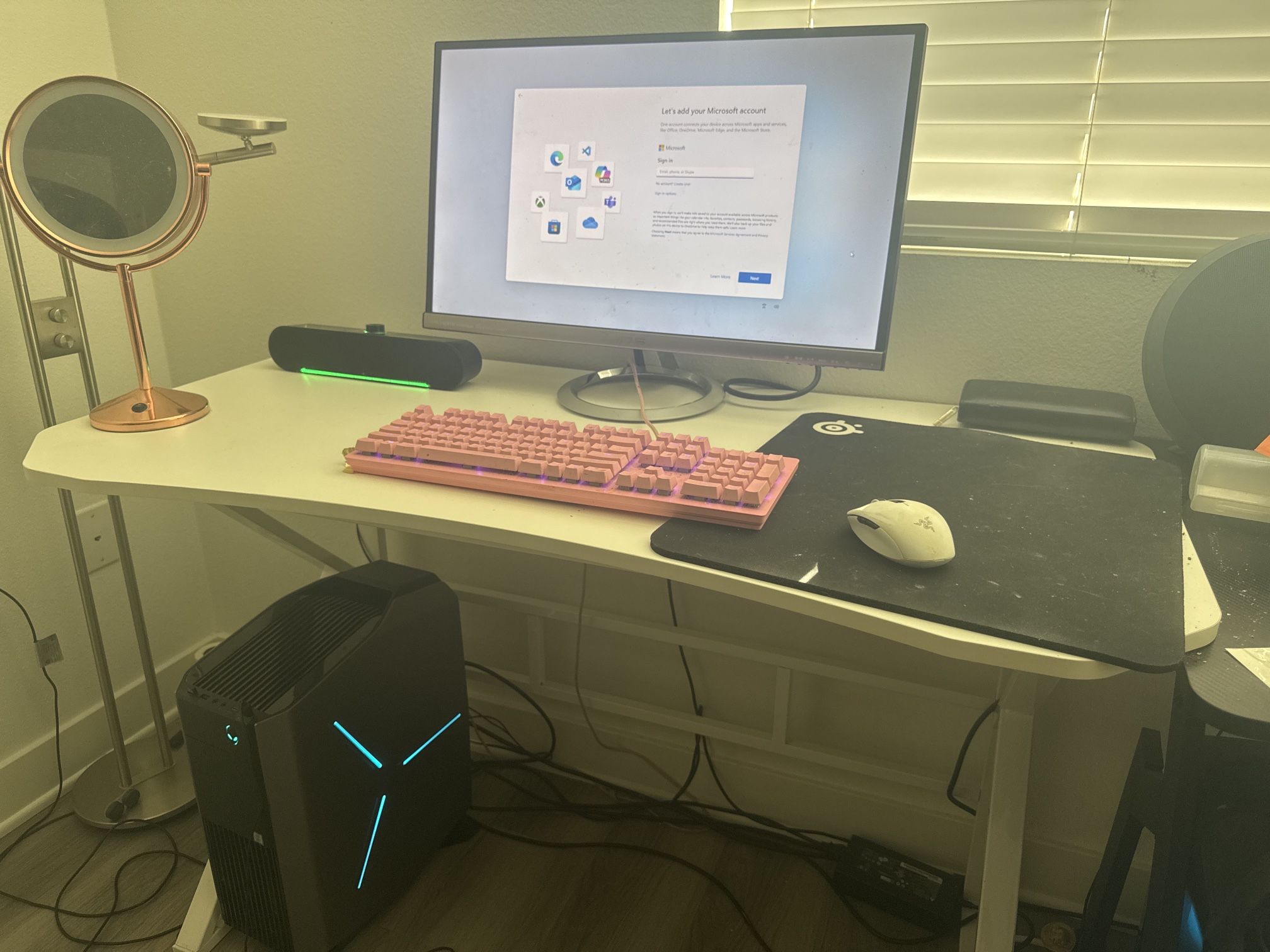Gaming PC Setup - Alienware Desktop + Monitor + Keyboard + Mouse