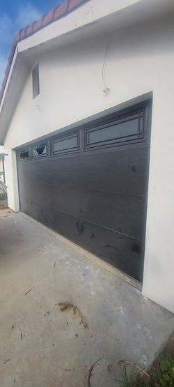 Black Garage Door