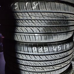 235/45R18 Pair Tires No Wheels Like New 