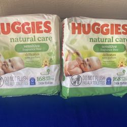 Huggies Baby Wipes (168 PCs  x Bag)—$15 For Both 