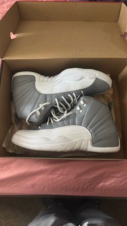 Jordan 12s Cool Grey Stealth White