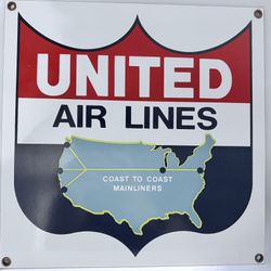 Vintage United Airlines Sign 