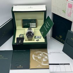2012 Rolex Submariner Date 40mm 116610LN Black Dial Stainless Steel Oyster Bracelet Black Ceramic Bezel Watch Box Card Tags Service Papers FULL SET