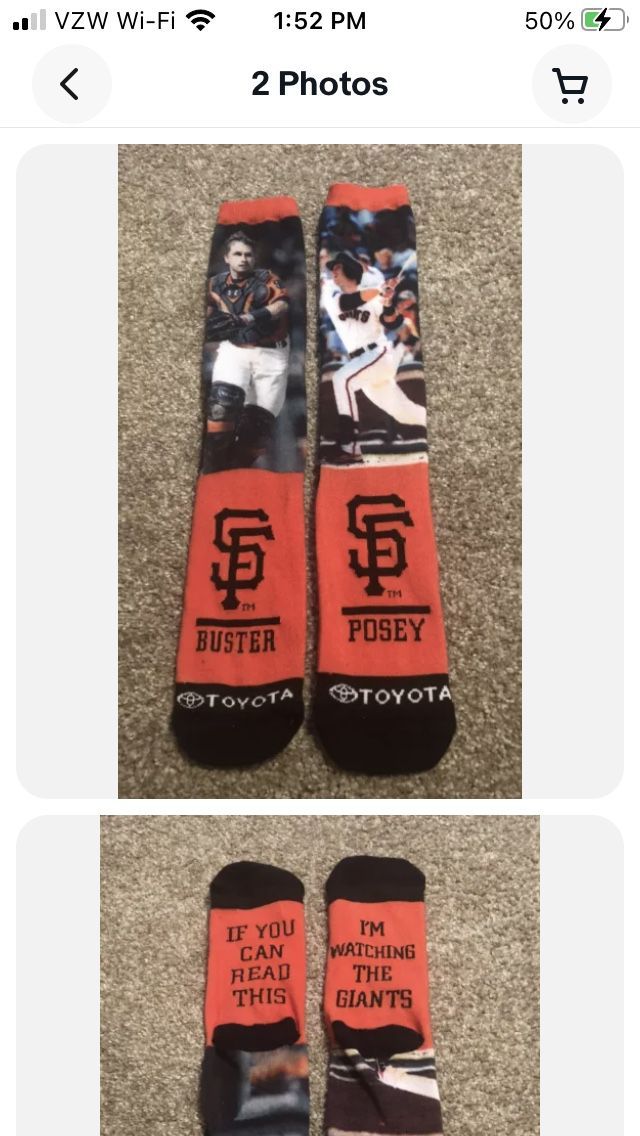 SF Giants Buster Posey Socks 