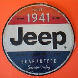New Metal Sign Decor JEEP 1941