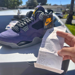 Jordan 4 lakers