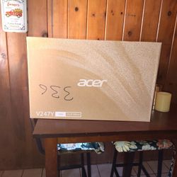 Acer V247Y Monitor is a 1080p monitor with a 1920 x 1080 resolution, 16:9 aspect ratio, and an LED display.monitor New In Box.  