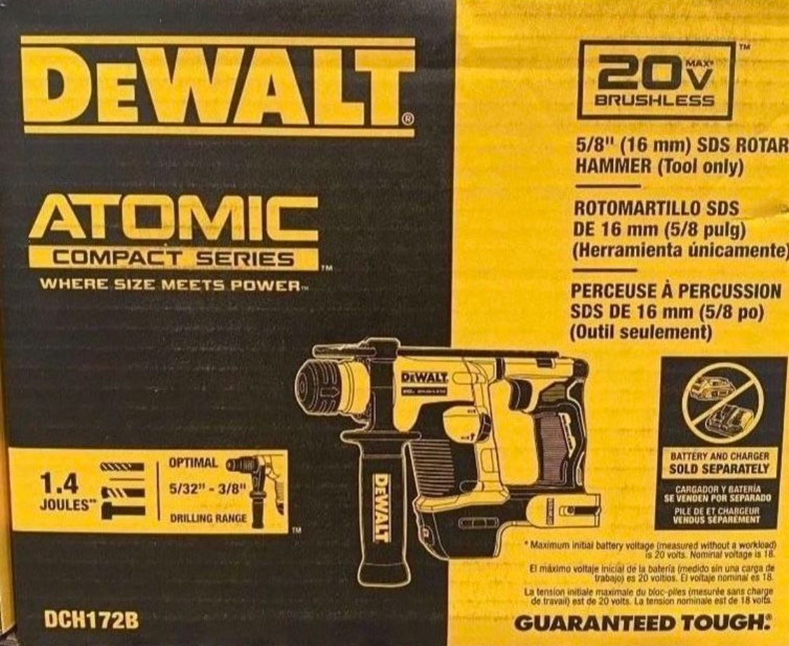 Dewalt Atomic 5/ 8” Sds Hammer Drill $150