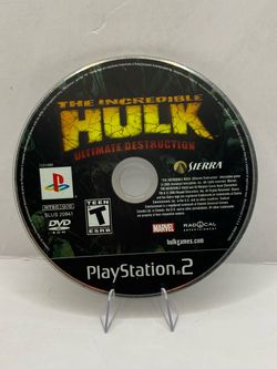 Incredible Hulk Ultimate Destruction PlayStation 2 PS2 DISC Black Label Tested