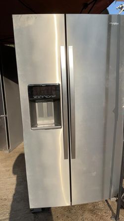 Whirlpool Side By Side Stainless Steel Refrigerator Fridge
