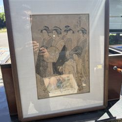 Japanese Wood Block, Gorgeous Piece
