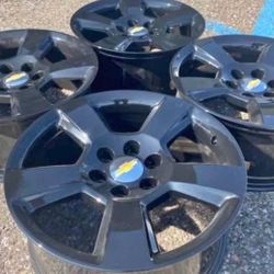 20” CHEVROLET CHEVY SILVERADO WE FINANCE GMC SIERRA RIMS WHEELS SET OEM WE FINANCE FACTORY