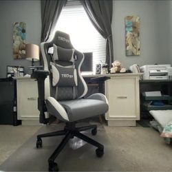 new inbox Techni Sport Adjustable Reclining Ergonomic Faux Leather Swiveling PC & Racing Game Chair