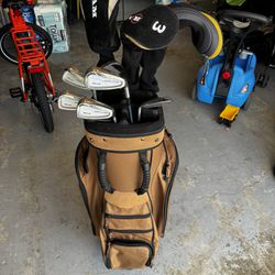 Golf Irons Woods And A Bag