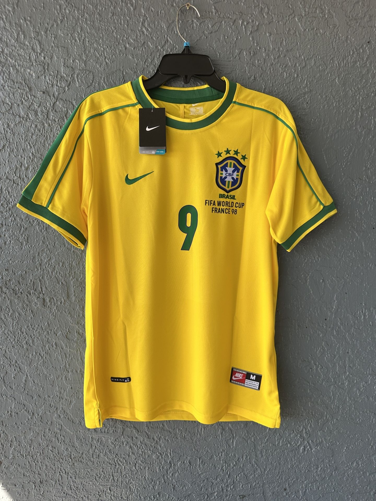 Brazil Ronaldo Final Soccer Jersey 1998