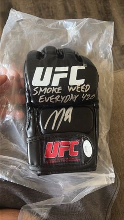 Nick Diaz signed glove