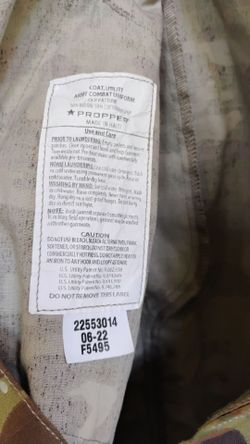 Men's L-S Propper Army Combat Uniform Coat OCP Pattern