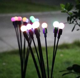 Solar Firefly Garden Lights, 6pack 48 lights